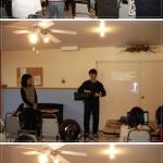 수양관에서 찬양과 율동을~