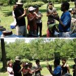 야외예배에서 생일파티