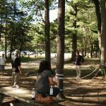 남성분들 족구 연습중