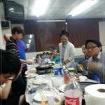 삼겹살 먹다가 한컷~