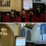 찬양하는 팀원들