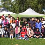 가을 야외예배 단체사진