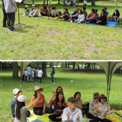 야외예배 게임중 입니다