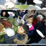 즐거운 식사시간중에 우리 이쁜어린이들