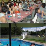 시상식과 수영장