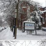 눈이 많이 왔던 올 겨울  교회 모습니다